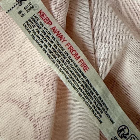 FREE PEOPLE Double Date Cami Camisole Tank Top Blush Red Combo Sz S NWOT - Picture 13 of 13